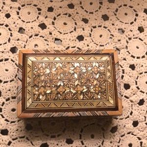 4-sale Egyptian Inlaid Wood Jewelry Box- 501 $35 or $30 w/offer